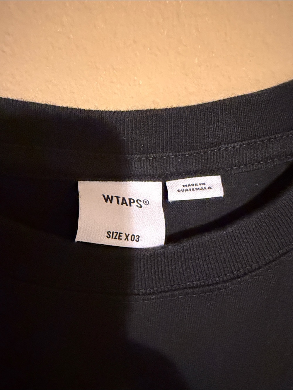 WTAPS Black Short-Sleeve Pocket Tee with Logo - Picture 4 of 4